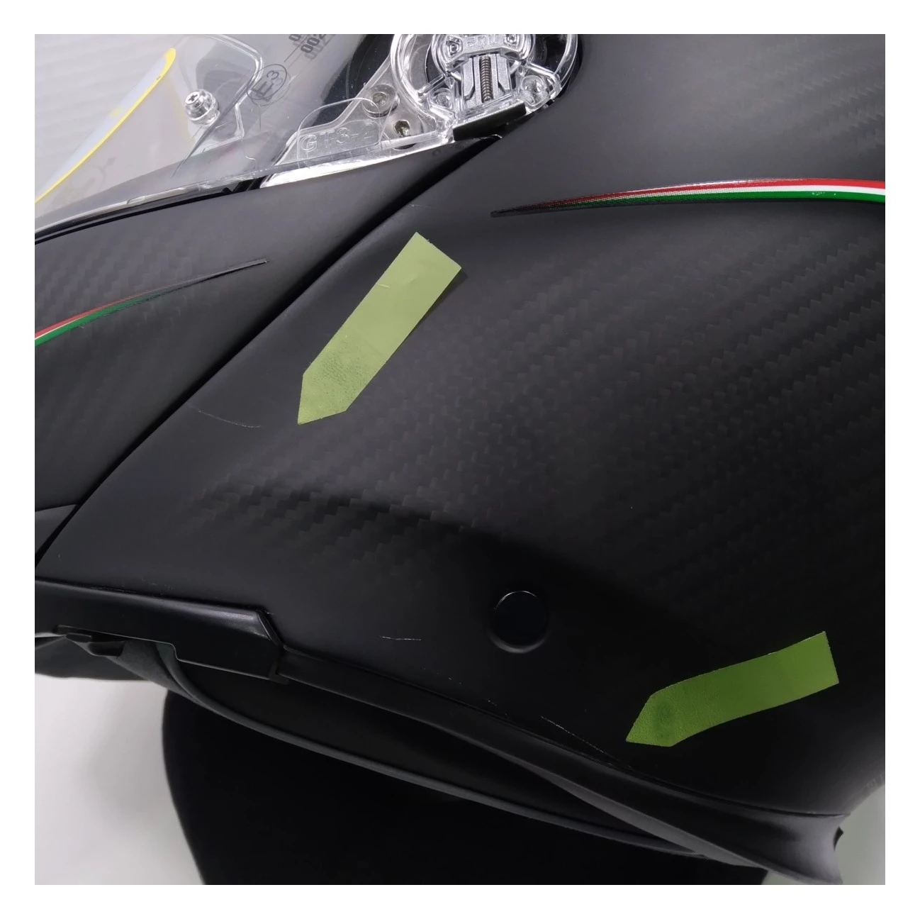 AGV Sportmodular Carbon Tricolore Helmet Matte Black / XL [Blemished - Very Good] -Motorcycle Helmet Shop agv sportmodular carbon tricolore helmet matte black xl blemished very good matte black 11