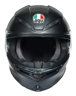 AGV K6 Helmet Matte Black / MS [Blemished - Very Good] -Motorcycle Helmet Shop agvk6 helmet matte black ms blemished very good matte black 5