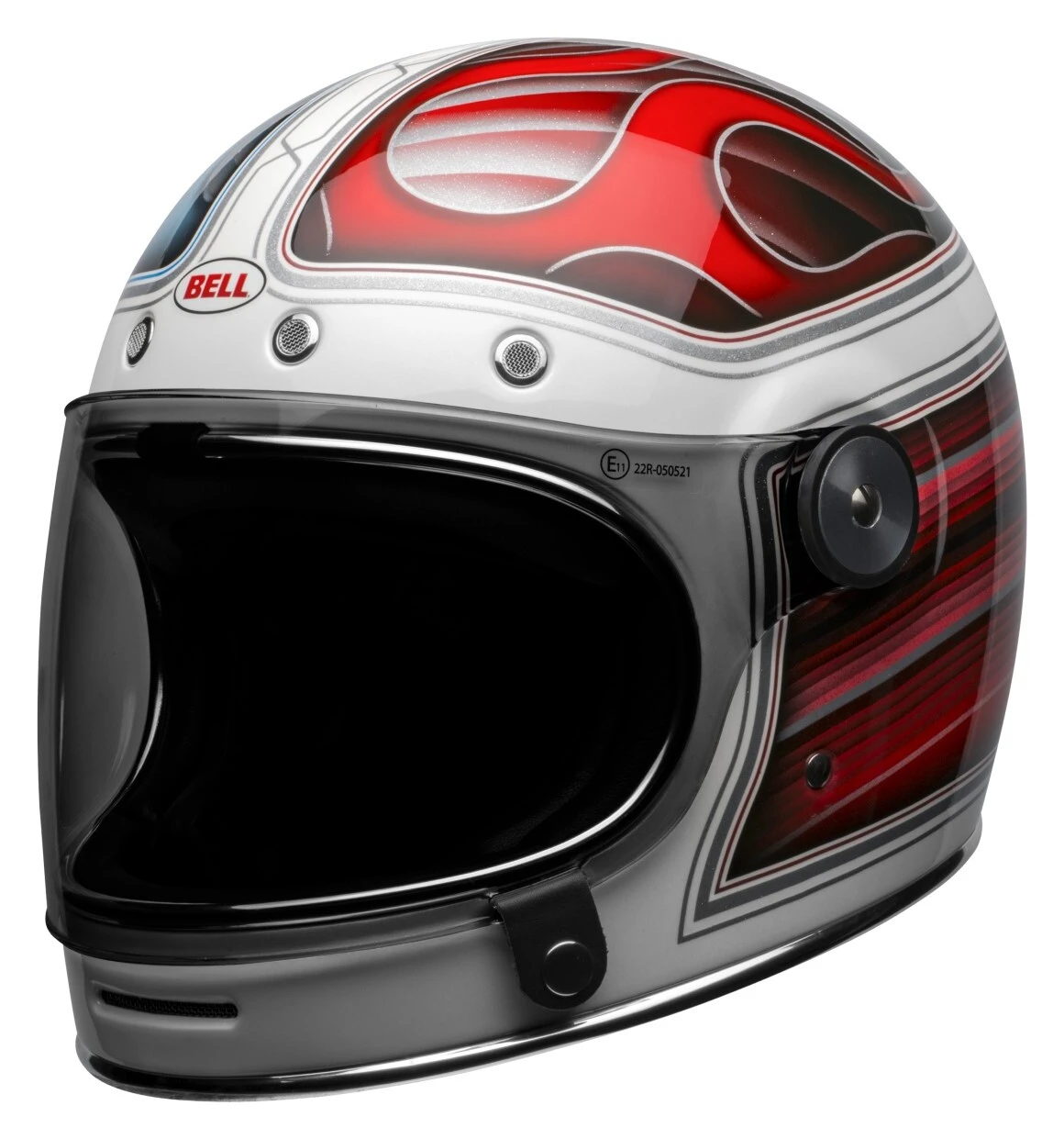 Bell Bullitt Barracuda SE Helmet Bell Helmets Bell Bullitt Barracuda SE Helmet -Motorcycle Helmet Shop bell bullitt barracuda se helmet red white blue