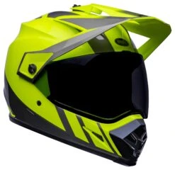 Bell Helmets Bell MX-9 Adventure Mips Dash Helmet -Motorcycle Helmet Shop bell helmets mx9 adv mi dash hi viz yellow grey 2