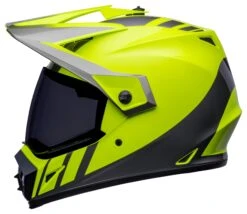 Bell Helmets Bell MX-9 Adventure Mips Dash Helmet -Motorcycle Helmet Shop bell helmets mx9 adv mi dash hi viz yellow grey 7