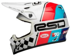 Bell Helmets Bell MX-9 Mips RSD The Rally Helmet -Motorcycle Helmet Shop bell mx9 mipsrsd the rally helmet white red blue 2