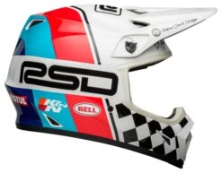 Bell Helmets Bell MX-9 Mips RSD The Rally Helmet -Motorcycle Helmet Shop bell mx9 mipsrsd the rally helmet white red blue 3