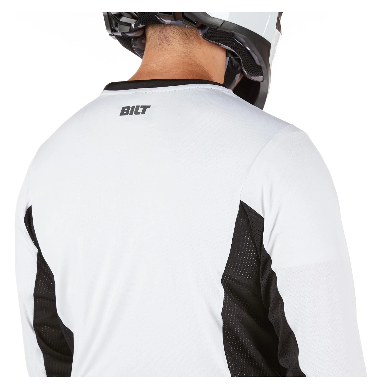 BILT Lux Jersey BILT Lux Jersey -Motorcycle Helmet Shop bilt lux jersey white black 3