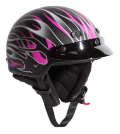 BILT Phoenix Women's Helmet 4 BILT Phoenix Women's Helmet -Motorcycle Helmet Shop bilt phoenix womens helmet matte black pink 2