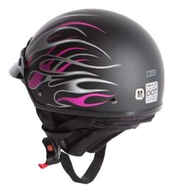 BILT Phoenix Women's Helmet 5 BILT Phoenix Women's Helmet -Motorcycle Helmet Shop bilt phoenix womens helmet matte black pink 3