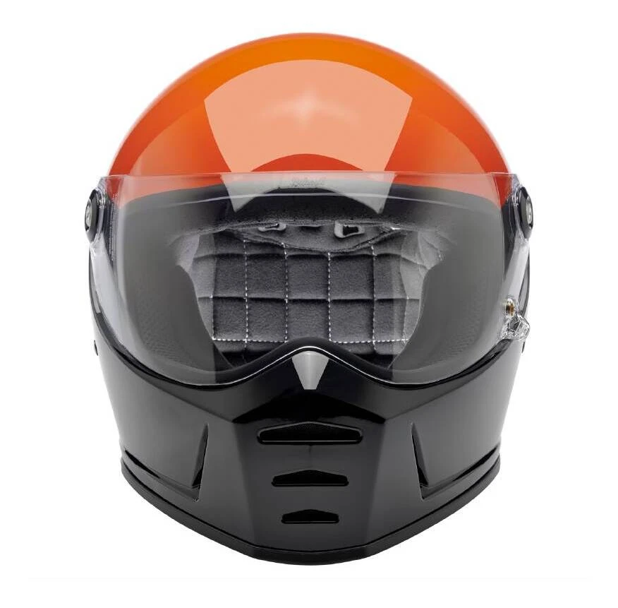 Biltwell Lane Splitter Podium Helmet Biltwell Lane Splitter Podium Helmet -Motorcycle Helmet Shop biltwell lane splitter podium helmet orange grey black 3