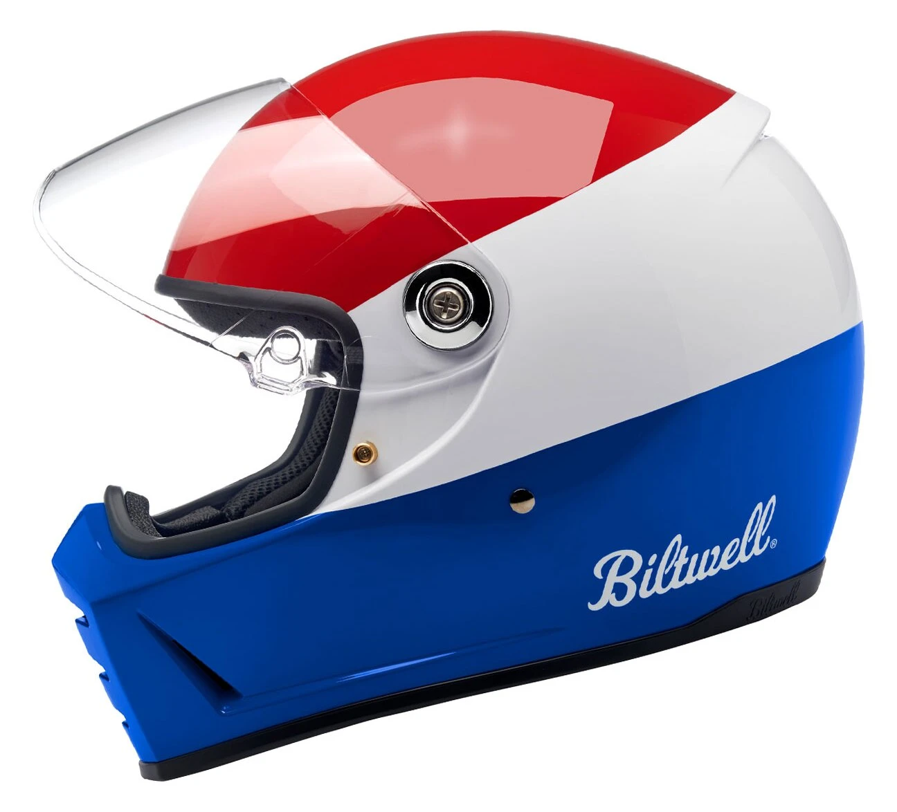 Biltwell Lane Splitter Podium Helmet Biltwell Lane Splitter Podium Helmet -Motorcycle Helmet Shop biltwell lane splitter podium helmet red white blue 3