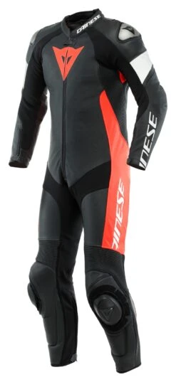 Dainese Tosa Perforated Race Suit 4 Dainese Tosa Perforated Race Suit -Motorcycle Helmet Shop dainese tosa perforated leather suit black black white 2