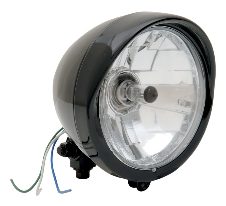 Drag Specialties 5 3/4" Diamond Style Bottom-Mount Headlight Assembly With Visor Drag Specialties 5 3/4" Diamond Style Bottom-Mount Headlight Assembly With Visor -Motorcycle Helmet Shop drag specialties head lt534 clr w visr