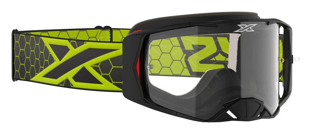 EKS Lucid Goggles EKS Lucid Goggles -Motorcycle Helmet Shop eks lucid goggles black flo yellow