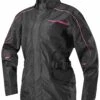 Firstgear Triton Women's Rain Jacket -Motorcycle Helmet Shop firstgear triton womens rain jacket black pink