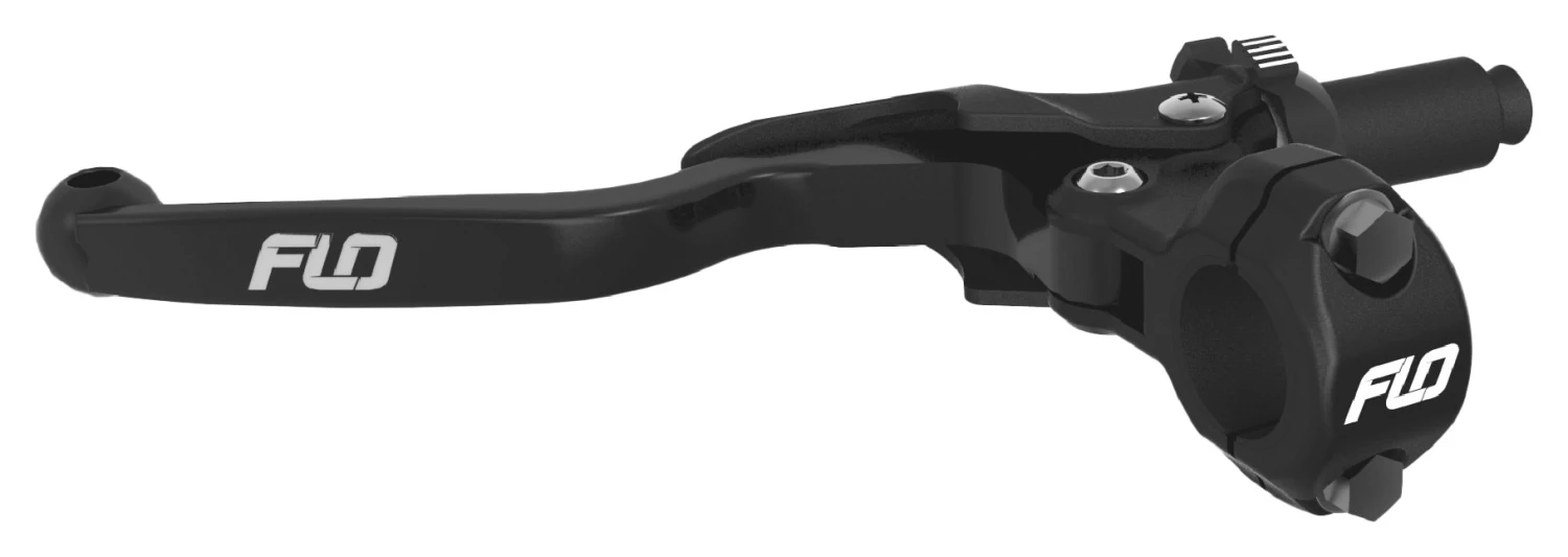 Flo Motorsports Works Clutch Lever w/Perch Flo Motorsports Works Clutch Lever W/Perch -Motorcycle Helmet Shop flo motorsports flo works clutch assembly