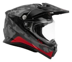 Fly Racing Trekker Pulse Helmet -Motorcycle Helmet Shop fly racing dirt trekker pulse helmet black camo red 1