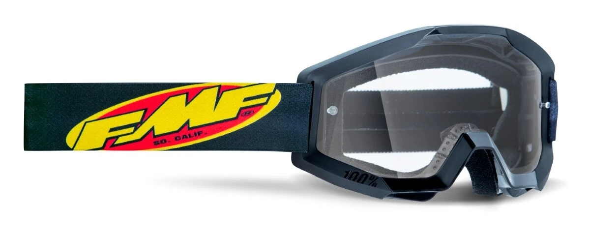 FMF PowerCore Clear Lens Goggles FMF PowerCore Clear Lens Goggles -Motorcycle Helmet Shop fmf powercore clear lens goggles