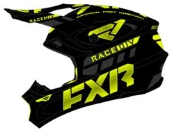 FXR Blade Race Div Helmet -Motorcycle Helmet Shop fxr blade race div helmet black hi viz 1