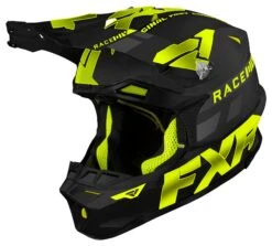 FXR Blade Race Div Helmet -Motorcycle Helmet Shop fxr blade race div helmet black hi viz