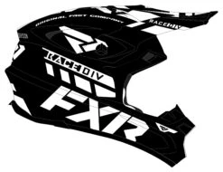 FXR Blade Race Div Helmet -Motorcycle Helmet Shop fxr blade race div helmet black white 2