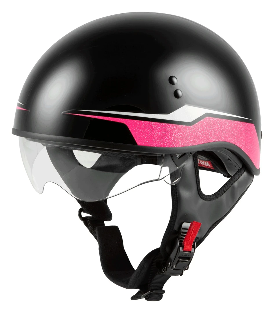 GMax HH65 Source Naked Helmet GMax HH65 Source Naked Helmet -Motorcycle Helmet Shop g max hh65 source naked helmet black pink 3