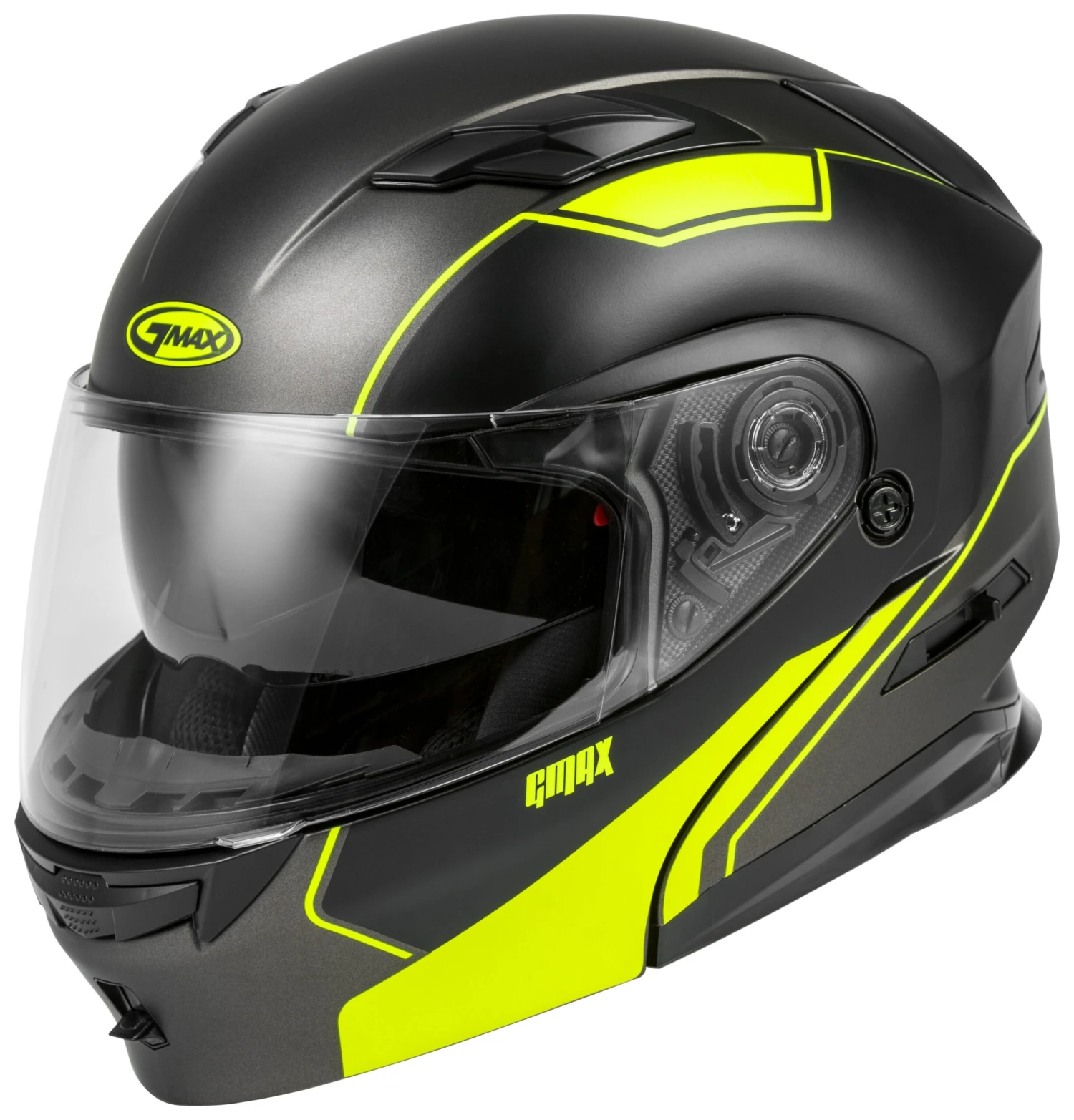 GMax MD01 Exploit Helmet GMax MD01 Exploit Helmet -Motorcycle Helmet Shop gmax helmets md01 modular exploit helmet matte black hi vis 1 scaled