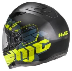 HJC I70 Alligon Helmet -Motorcycle Helmet Shop hj ci70 alligon helmet black hi viz 1