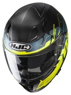 HJC I70 Alligon Helmet -Motorcycle Helmet Shop hj ci70 alligon helmet black hi viz 2