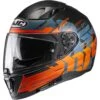 HJC I70 Alligon Helmet -Motorcycle Helmet Shop hj ci70 alligon helmet black orange