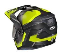 HJC DS-X1 Synergy Helmet -Motorcycle Helmet Shop hjcdsx1 synergy helmet black hi viz 1