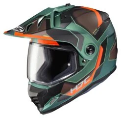 HJC DS-X1 Synergy Helmet -Motorcycle Helmet Shop hjcdsx1 synergy helmet green orange brown