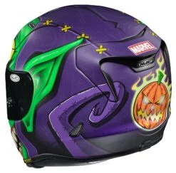 HJC RPHA 11 Pro Green Goblin Helmet -Motorcycle Helmet Shop hjcrpha11 pro green goblin helmet green purple 3