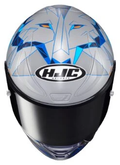 HJC RPHA 1N Espargaro Helmet -Motorcycle Helmet Shop hjcrpha1 n espargaro helmet silver blue orange 4