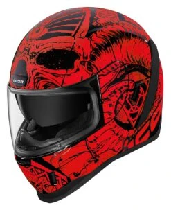 Icon Airform Sacrosanct Helmet -Motorcycle Helmet Shop icon airform sacrosanct helmet red