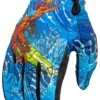 Icon Hooligan Dino Fury Gloves -Motorcycle Helmet Shop icon hooligan dino fury gloves blue