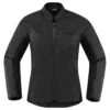 Icon Women's Hooligan Perforated Jacket -Motorcycle Helmet Shop icon womens hooligan perforated jacket black