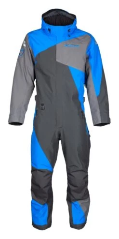 Klim Railslide One-Piece Suit -Motorcycle Helmet Shop klim railslide one piece suit black grey 6