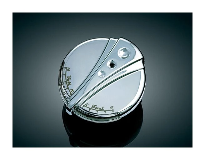 Kuryakyn LED Cap Gas Fuel And Battery Gauge For Harley 1994-2013 Kuryakyn LED Cap Gas Fuel And Battery Gauge For Harley 1994-2013 -Motorcycle Helmet Shop kuryakyn deco led cap gas fuel gauge for harley19942014