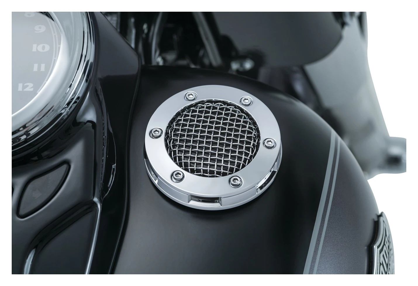 Kuryakyn Mesh Vented Gas Cap For Harley 1982-2023 Kuryakyn Mesh Vented Gas Cap For Harley 1982-2023 -Motorcycle Helmet Shop kuryakyn mesh vented gas cap for harley 2
