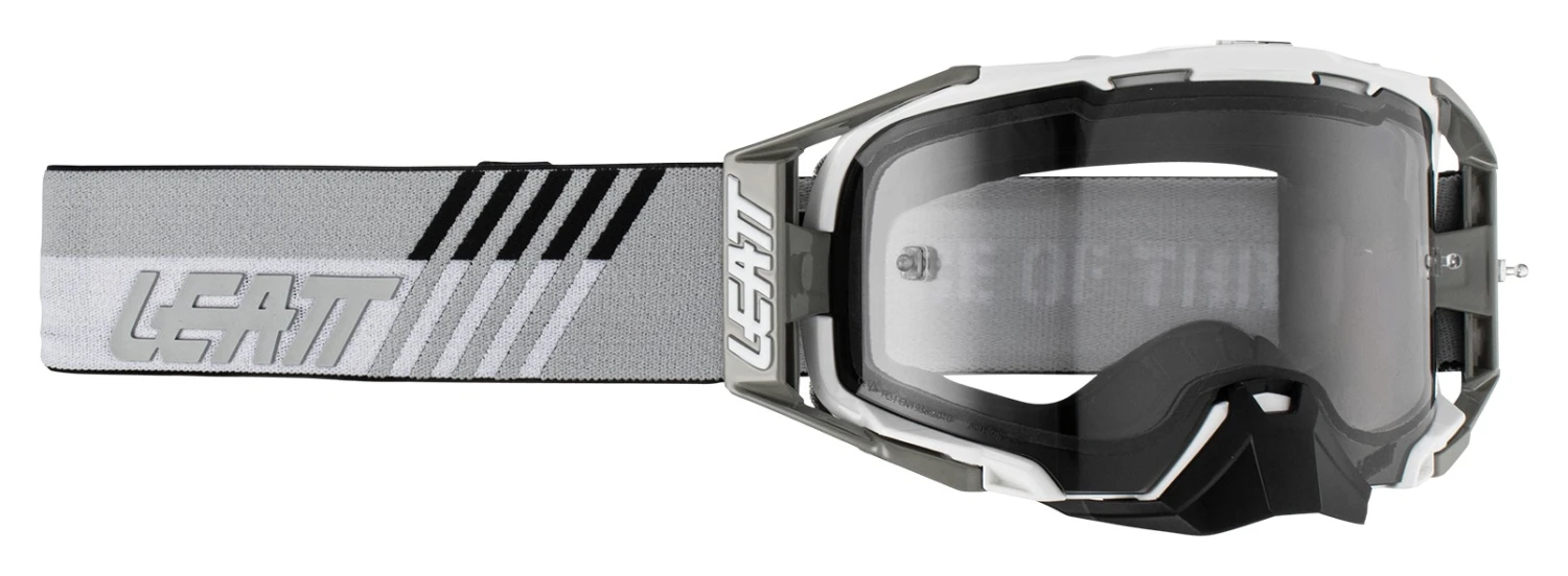Leatt Velocity 6.5 Goggles Leatt Velocity 6.5 Goggles -Motorcycle Helmet Shop leatt velocity65 goggles white grey grey58