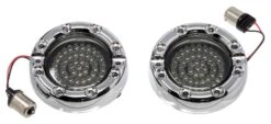 Letric Lighting Co. Premium LED Halo Bezel Turn Signal Inserts For Harley 1986-2022 -Motorcycle Helmet Shop letric lighting co premium led halo bezel turn signal inserts for harley19862018 2