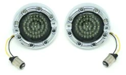 Letric Lighting Co. Premium LED Halo Bezel Turn Signal Inserts For Harley 1986-2022 -Motorcycle Helmet Shop letric lighting co premium led halo bezel turn signal inserts for harley19862018 3