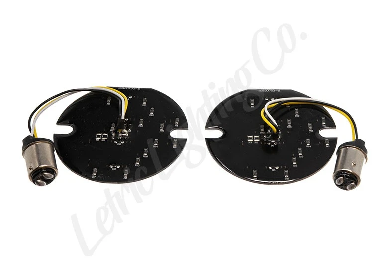 Letric Lighting Co. Premium LED Halo Bezel Turn Signal Inserts For Harley 1986-2022 -Motorcycle Helmet Shop letric lighting co premium led halo bezel turn signal inserts for harley19862018 5