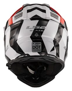 LS2 Blaze Xtreme Helmet -Motorcycle Helmet Shop ls2 blaze xtreme helmet red black white 3