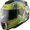 LS2 Breaker Pinball Glow In The Dark Helmet -Motorcycle Helmet Shop ls2 breaker pinball glow in the dark helmet green