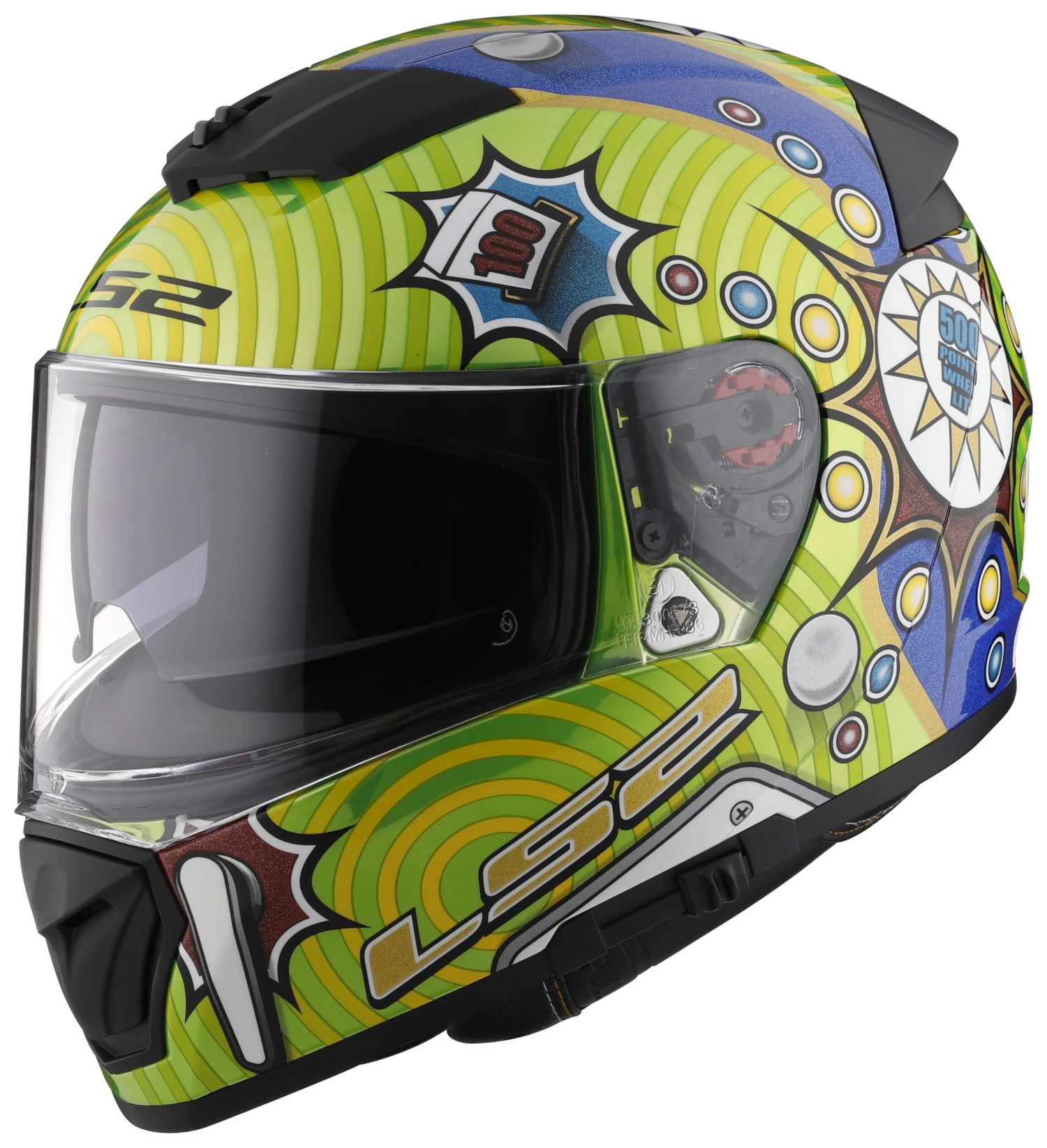 LS2 Breaker Pinball Glow In The Dark Helmet LS2 Breaker Pinball Glow In The Dark Helmet -Motorcycle Helmet Shop ls2 breaker pinball glow in the dark helmet green scaled