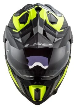 LS2 Explorer Carbon Focus Helmet -Motorcycle Helmet Shop ls2 explorer carbon focus helmet titanium yellow 1