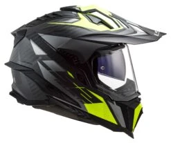 LS2 Explorer Carbon Focus Helmet -Motorcycle Helmet Shop ls2 explorer carbon focus helmet titanium yellow 3
