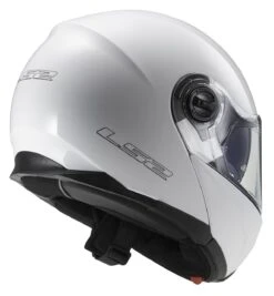 LS2 Strobe Helmet -Motorcycle Helmet Shop ls2 helmets ls2 helmets strobe solid white 1