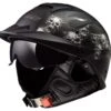 LS2 Rebellion Bones Helmet -Motorcycle Helmet Shop ls2 rebellion bones helmet matte black
