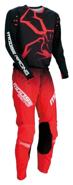 Moose Racing Agroid Pants -Motorcycle Helmet Shop moose racing agroid pants black red 2