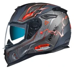 Nexx SX100 Gigabot Helmet Grey/Red / LG [Open Box]